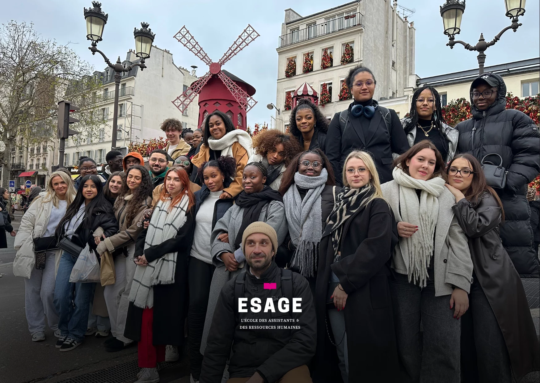 photos de groupe de nos étudiants bts sam1 à paris